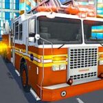 fire city truck rescue driving simulator