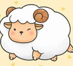 coloring book cute sheep